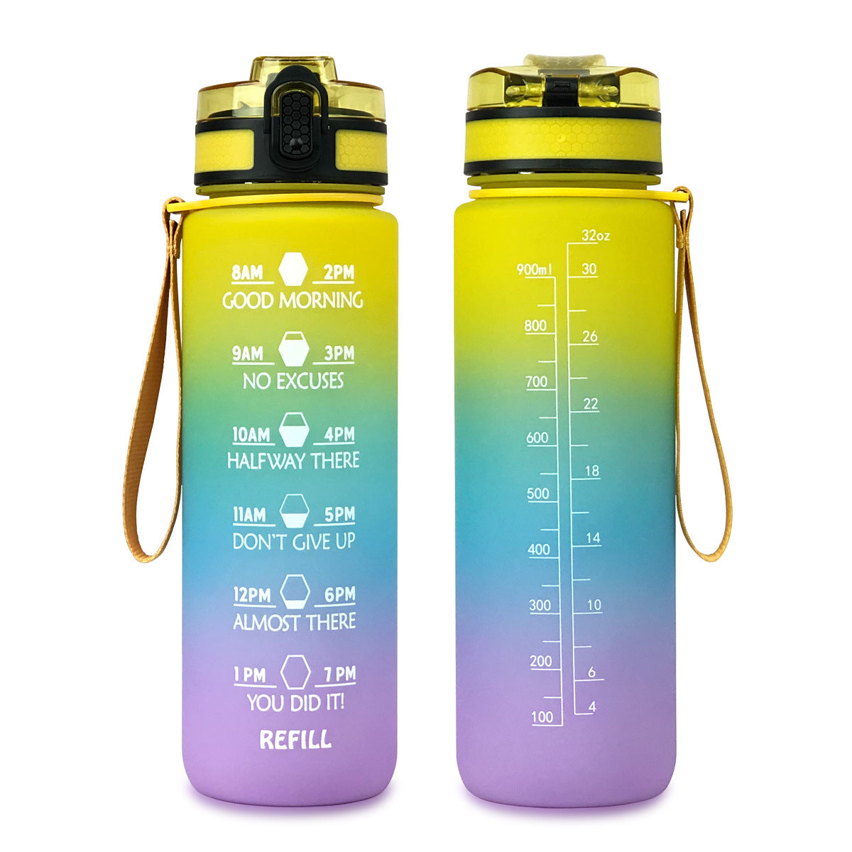 1000ml Water Cube Fitness Sports Water Bottle