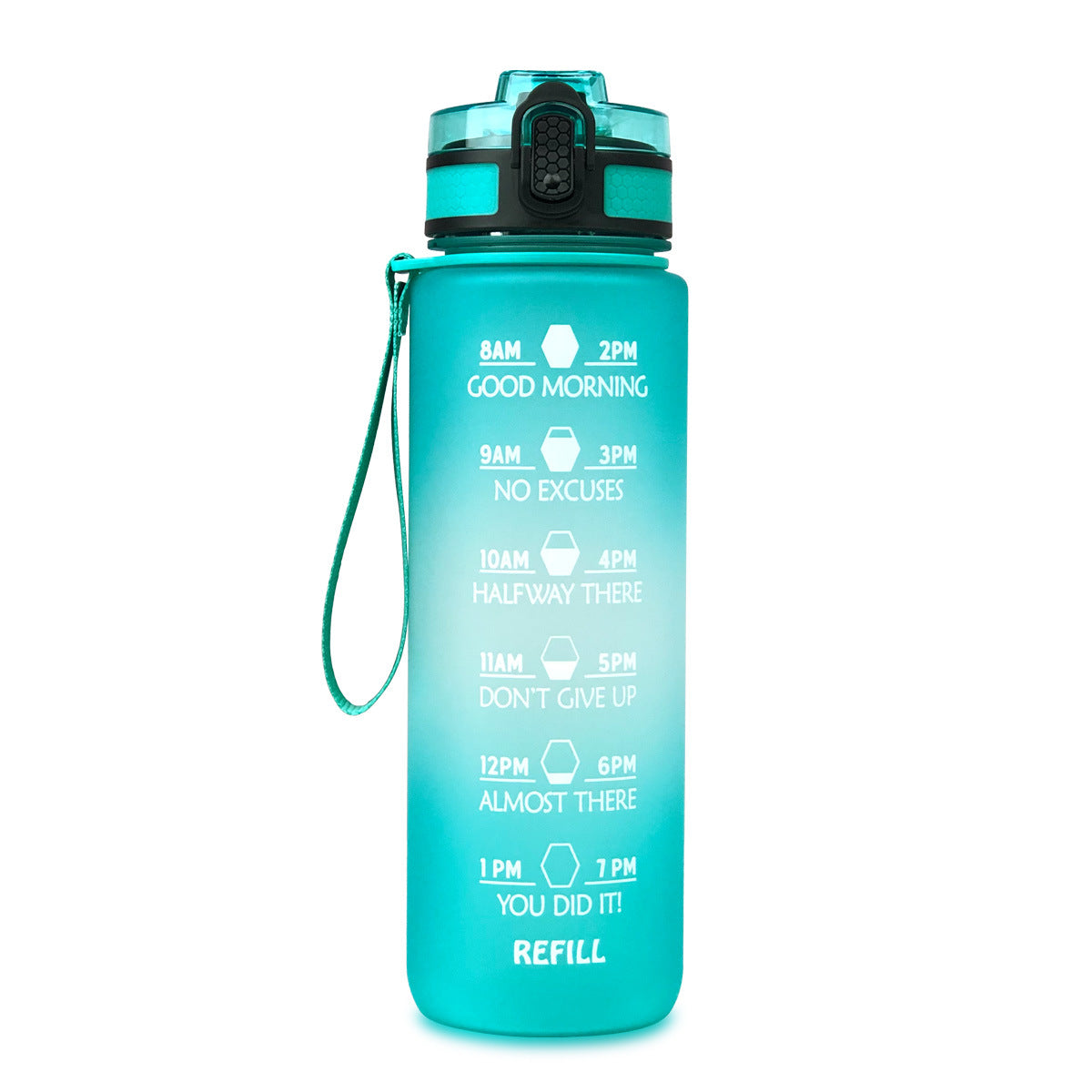 1000ml Water Cube Fitness Sports Water Bottle