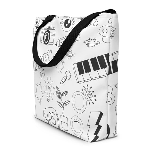 All-Over Print Large Tote Bag