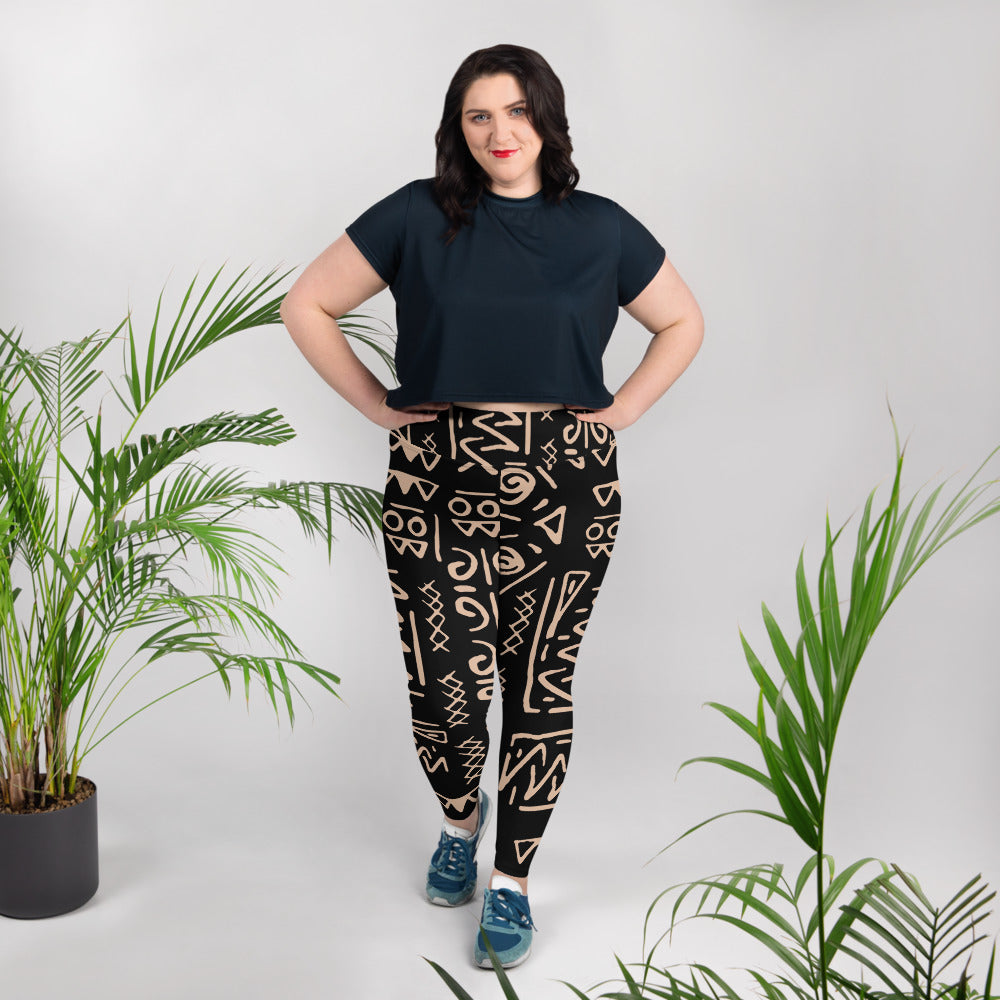 All-Over Print Plus Size Leggings