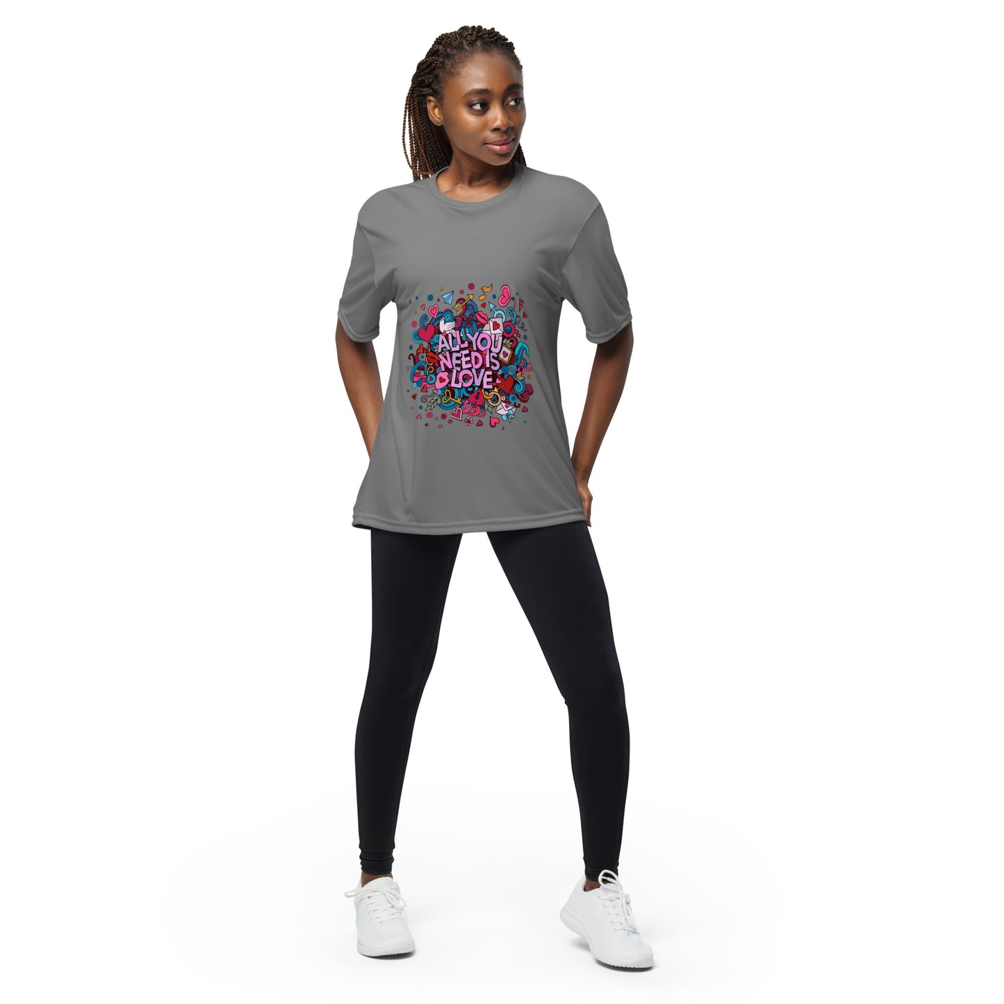 Unisex performance crew neck t-shirt